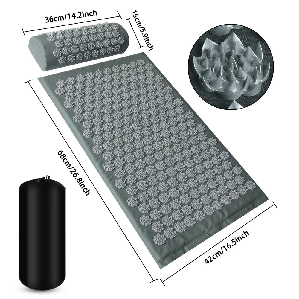 Sokko Acupressure Relief Mat with Neck Pillow