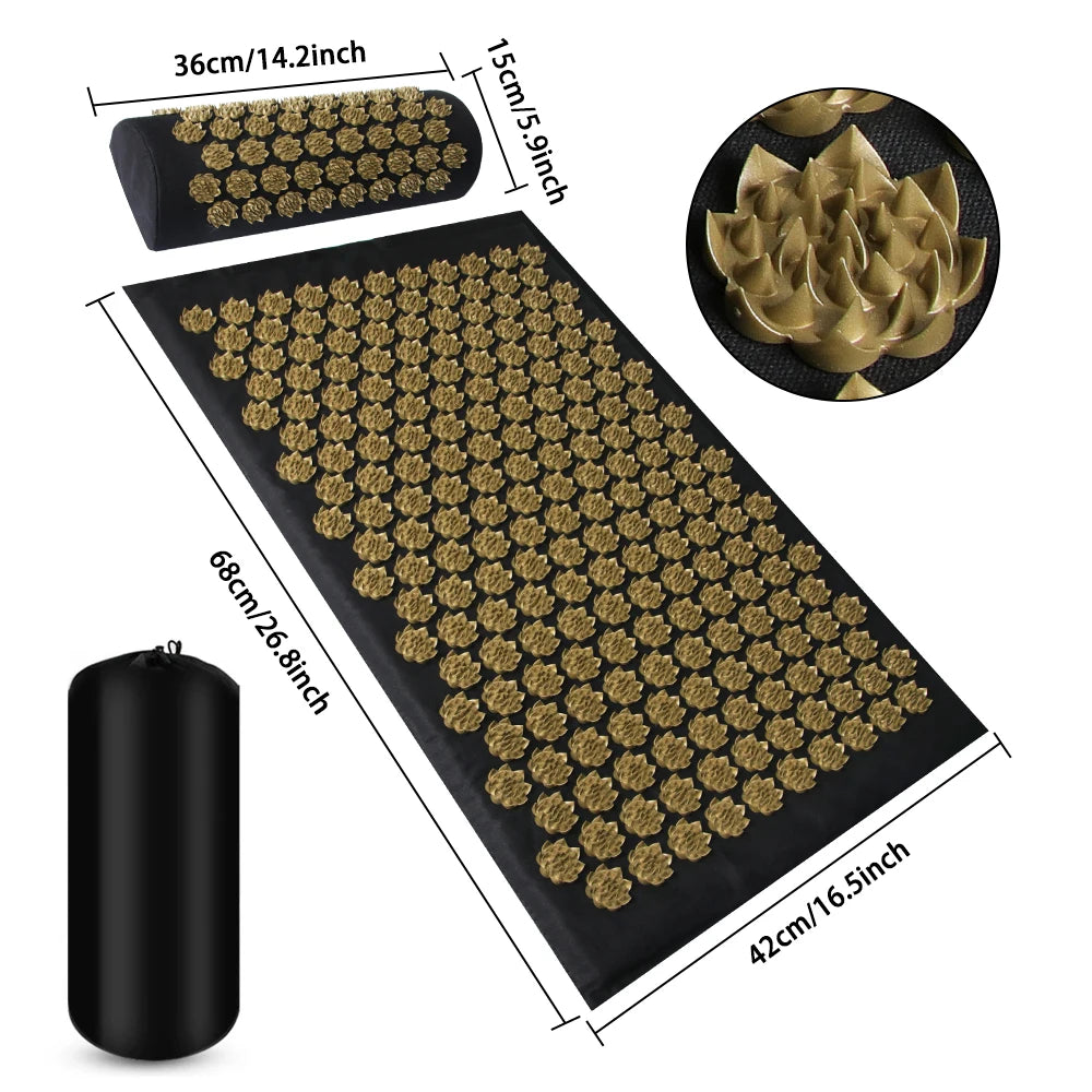 Sokko Acupressure Relief Mat with Neck Pillow