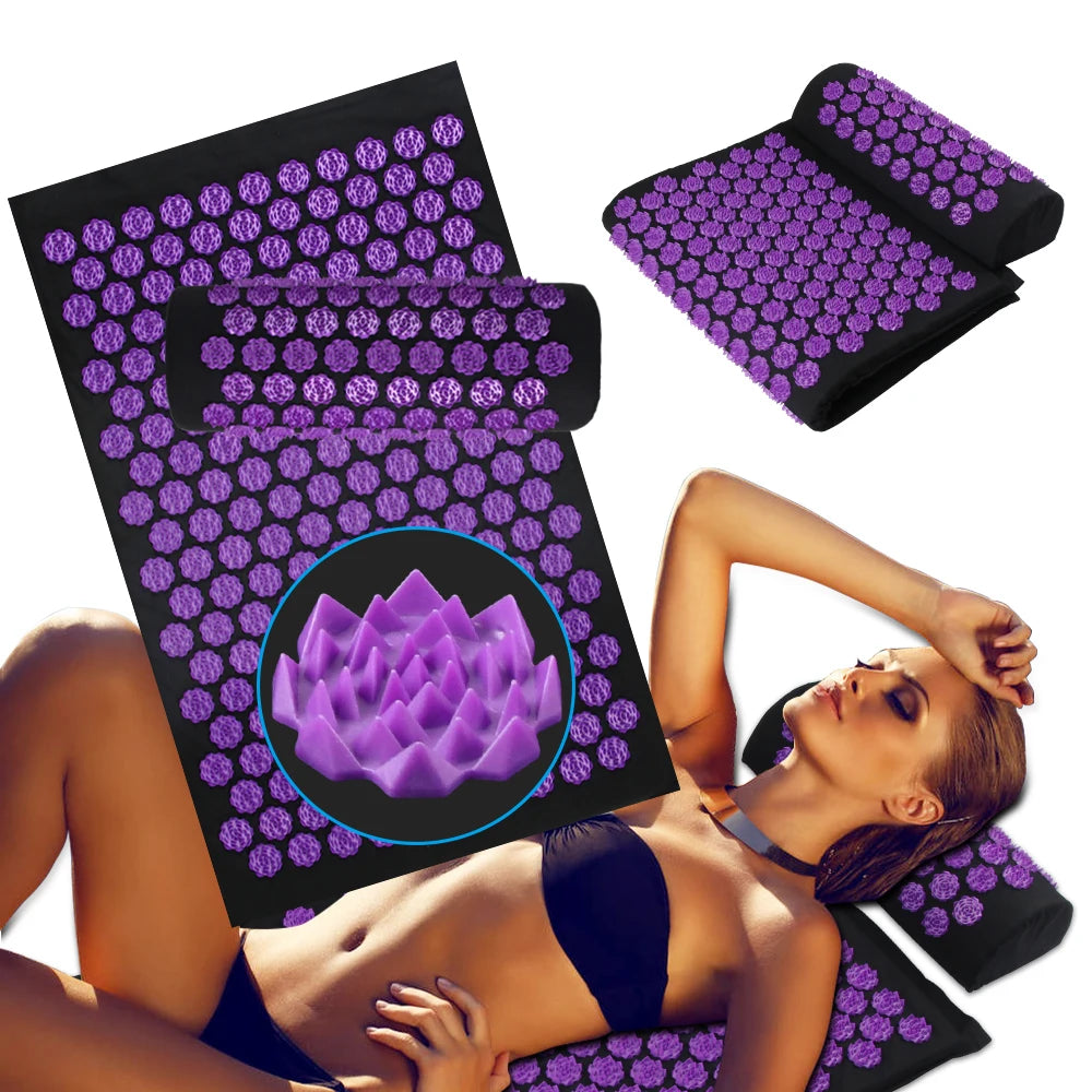 Sokko Acupressure Relief Mat with Neck Pillow